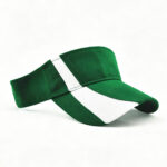 Visor Caps Green White Stripe Adjustable Outdoor Sports Sun Visor Hat Casual Unisex Breathable Tennis Golf Cap