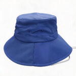 Bucket Hats Summer Solid ColorUV Protection Wide Brim Rope Bucket Caps UV Color Changing Heat Transfer Flymoon Logo Hat with Ponytail Hole