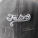 Sports Caps Laser Cut Hole Ventilated Feilong Embroidered Logo Adjustable Baseball Cap Quick Dry Breathable Golf Running Outdoor Sports Hat