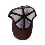 Trucker Caps Brown Camouflage Hunting Outdoor Trucker Hat Orange Trim Adjustable Mesh Baseball Cap