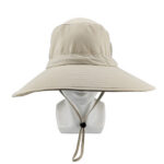 Bucket Hats UPF50+ Side Breathable Mesh Outdoor Ultra Wide Brim Bucket Cap Hiking Camping Adjustable Frishing Hat with Chin Strap