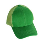 Trucker Caps Green Summer Unisex Blank Outdoor Mesh Trucker Hat Solid Color Breathable Adjustable Curved Brim Baseball Cap