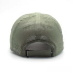 Sports Caps 6 Panel Sage Green Quick Dry Laser Cut Perforated Baseball Cap Breathable Running Golf Hiking Adjustable Outdoor Sports Sun Hat
