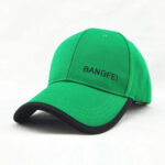 Baseball Caps Green Breathable Mesh Velcro Strap Baseball Cap BANGFEI Embroidered Adjustable Sun Running Golf Sports Hat