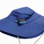 Bucket Hats Summer Solid ColorUV Protection Wide Brim Rope Bucket Caps UV Color Changing Heat Transfer Flymoon Logo Hat with Ponytail Hole