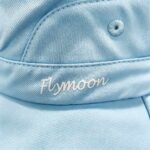 Bucket Hats Summer Solid ColorUV Protection Wide Brim Rope Bucket Caps UV Color Changing Heat Transfer Flymoon Logo Hat with Ponytail Hole