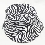 Bucket Hats Fashion Black White Zebra Animal Print Bucket Cap Unisex Trendy Streetwear Fisherman Hat