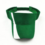 Visor Caps Green White Stripe Adjustable Outdoor Sports Sun Visor Hat Casual Unisex Breathable Tennis Golf Cap
