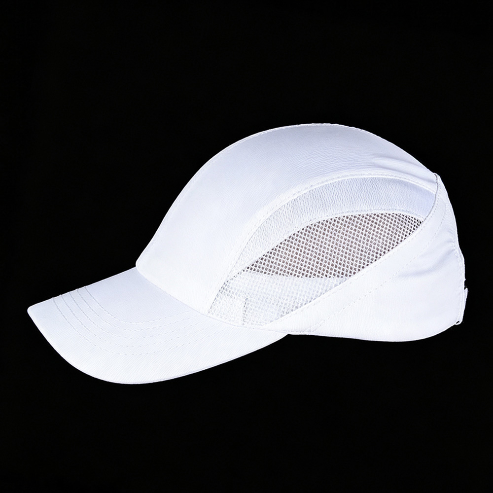 Sports Caps Lightweight White Breathable Side Mesh Running Baseball Cap Quick Dry Adjustable Outdoor Structured Sports Hat