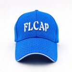Sports Caps White Piping 3D Embroidery Adjustable Sandwich Brim Mesh Baseball Cap Breathable Perforated Outdoor Golf Running Sport Hat