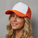 Trucker Caps Two Tone Custom Printed Logo Foam Adjustable Trucker Hat Multi Color Unisex Blank Mesh Baseball Cap