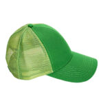 Trucker Caps Green Summer Unisex Blank Outdoor Mesh Trucker Hat Solid Color Breathable Adjustable Curved Brim Baseball Cap