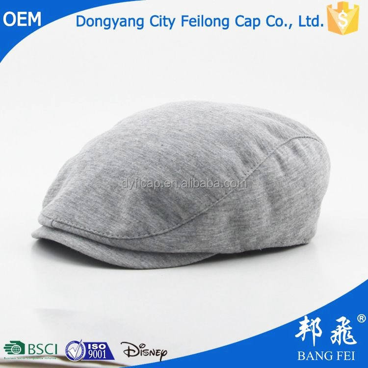 Newsboy Caps Soft Unisex Vintage Grey Elastic Back Knit Flat Cap Casual Daily Driving Outdoor Breathable Ivy Newsboy Hat for Men Women