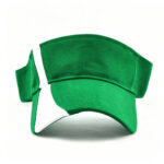Visor Caps Green White Stripe Adjustable Outdoor Sports Sun Visor Hat Casual Unisex Breathable Tennis Golf Cap
