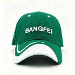 Baseball Caps Unisex Casual BANGFEI 3D Embroidered Logo Green Adjustable Baseball Cap White Wave Contrast Brim Sports Hat