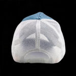 Trucker Caps Shiny Blue Sequin Front Trucker Hat White Breathable Adjustable Glitter Mesh Baseball Cap