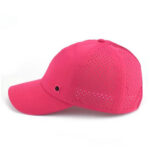 Sports Caps Women Lightweight Quick Dry Breathable Laser Cut Hole Perforated Adjustable Baseball Cap Ladies Ponytail Running Golf Travel Outdoor Sports Hat