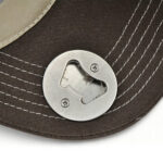 Trucker Caps Brown Built-in Bottle Opener Outdoor Trucker Hat Camping Fishing Party Brim Adjustable Mesh Baseball Cap for Men