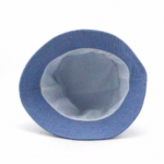 Bucket Hats Casual Unisex Light Blue Chambray Travel Beach Outdoor Bucket Cap Breathable Vent Eyelets Fisherman Hat