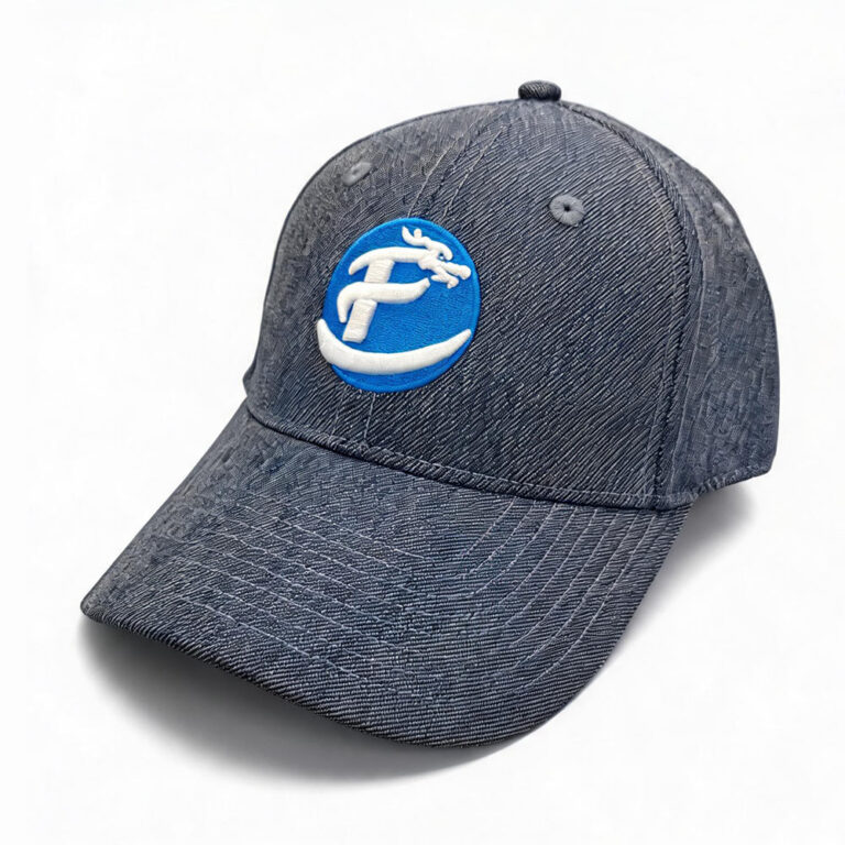 Baseball Caps 6 Panel Polyester Denim 3D Embroidered Patch Adjustable Baseball Cap Fashion Cotton Plain Unisex Sports Hat