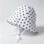 Bucket Hats Toddler Love Print Red Bow & Chin Strap Bucket Cap Baby Girls Heart Sun Protection Outdoor Fisherman Hat
