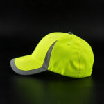 Sports Caps High Visibility Reflective Safety Adjustable Baseball Cap Fluorescent Yellow Reflective Strip Work Curved Brim Outdoor Sports Hat