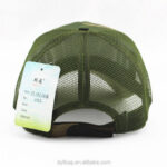 Trucker Caps Classic Green Woodland Camo Breathable Adjustable Outdoor Trucker Hat Camouflage Hunting Hiking Mesh Baseball Cap for Men