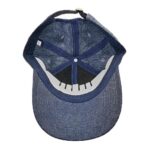 Baseball Caps 6 Panel Polyester Denim 3D Embroidered Patch Adjustable Baseball Cap Fashion Cotton Plain Unisex Sports Hat