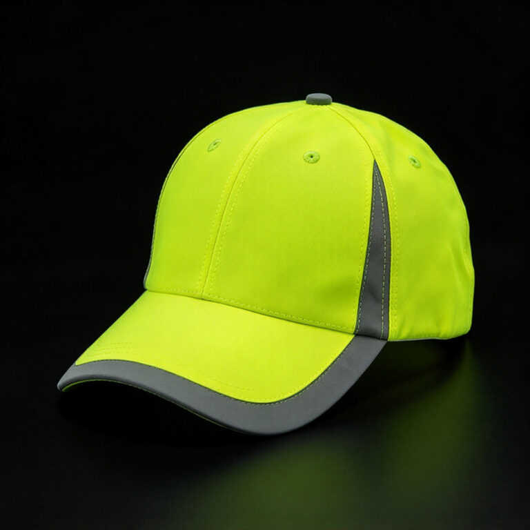 Sports Caps High Visibility Reflective Safety Adjustable Baseball Cap Fluorescent Yellow Reflective Strip Work Curved Brim Outdoor Sports Hat