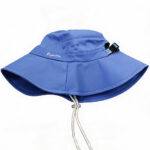 Bucket Hats Summer Solid ColorUV Protection Wide Brim Rope Bucket Caps UV Color Changing Heat Transfer Flymoon Logo Hat with Ponytail Hole