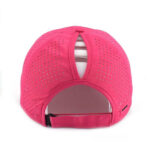 Sports Caps Women Lightweight Quick Dry Breathable Laser Cut Hole Perforated Adjustable Baseball Cap Ladies Ponytail Running Golf Travel Outdoor Sports Hat