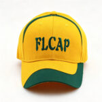 Baseball Caps Yellow & Green Color-Block 3D FLCAP Embroidery Logo Baseball Cap