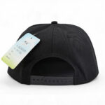 Flat Brim Caps Purple Blue Tie Dye Brim Adjustable Snapback Hat Hip Hop Street Style 3D Embroidered Black Flat Bill Cap