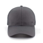 Sports Caps Dark Grey Perforated Laser Cut Perforated Baseball Cap Quick Dry Breathable Curved Brim Adjustable Outdoor Sports Hat
