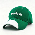 Baseball Caps Unisex Casual BANGFEI 3D Embroidered Logo Green Adjustable Baseball Cap White Wave Contrast Brim Sports Hat