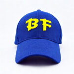 Baseball Caps Yellow 3D BF Embroidered Breathable Mesh Baseball Cap Unisex Adjustable Running Sports Hat
