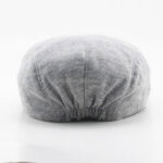 Newsboy Caps Soft Unisex Vintage Grey Elastic Back Knit Flat Cap Casual Daily Driving Outdoor Breathable Ivy Newsboy Hat for Men Women