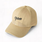 Sports Caps Laser Cut Hole Ventilated Feilong Embroidered Logo Adjustable Baseball Cap Quick Dry Breathable Golf Running Outdoor Sports Hat