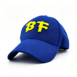 Baseball Caps Yellow 3D BF Embroidered Breathable Mesh Baseball Cap Unisex Adjustable Running Sports Hat