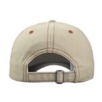 Baseball Caps Khaki Brown B Embroidery Adjustable Baseball Cap Casual Unisex Vintage Curved Brim Sports Hat