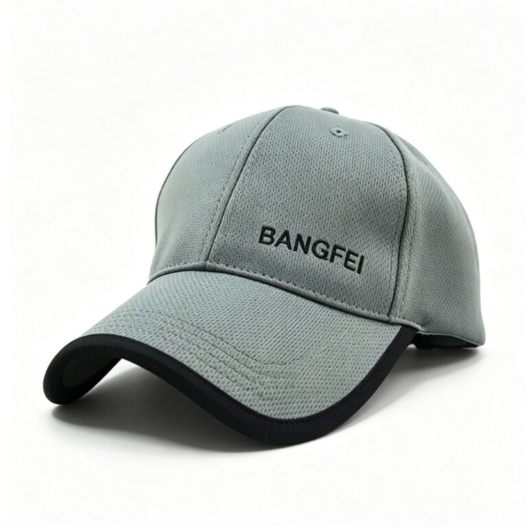 Baseball Caps Fashion Soft Grey BANGFEI Embroidery Breathable Mesh Baseball Cap Golf Sports Hat