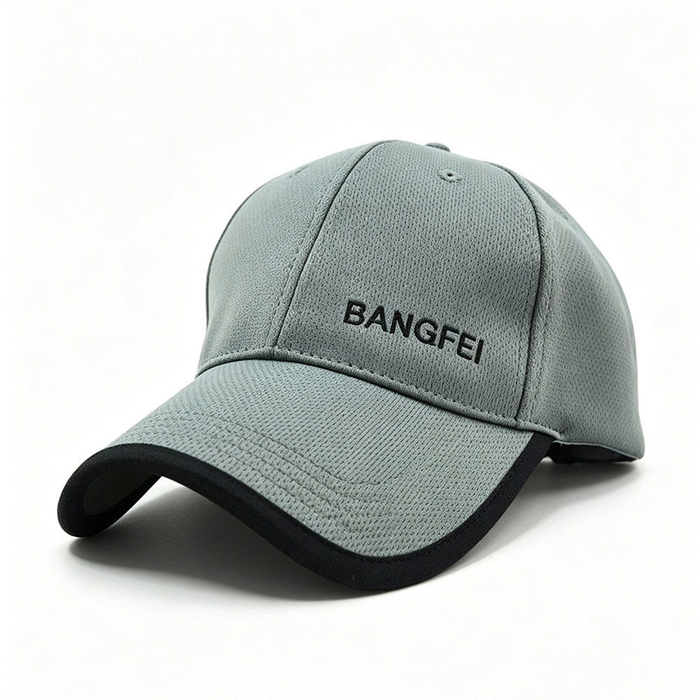 Baseball Caps Fashion Soft Grey BANGFEI Embroidery Breathable Mesh Baseball Cap Golf Sports Hat