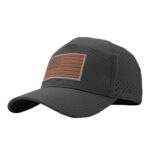Sports Caps 7 Panel Laser Cut Perforated Ventilated US Embroidered Flag Patch Tactical Baseball Cap Quick Dry Breathable Outdoor Sports Hat