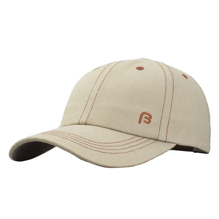 Baseball Caps Khaki Brown B Embroidery Adjustable Baseball Cap Casual Unisex Vintage Curved Brim Sports Hat