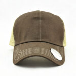 Trucker Caps Brown Built-in Bottle Opener Outdoor Trucker Hat Camping Fishing Party Brim Adjustable Mesh Baseball Cap for Men