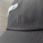 Sports Caps Laser Cut Hole Ventilated Feilong Embroidered Logo Adjustable Baseball Cap Quick Dry Breathable Golf Running Outdoor Sports Hat