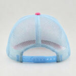 Trucker Caps Girls Pink Floral Print Outdoor Trucker Hat Summer Kids Light Blue Adjustable Mesh Baseball Cap
