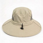 Bucket Hats UPF50+ Side Breathable Mesh Outdoor Ultra Wide Brim Bucket Cap Hiking Camping Adjustable Frishing Hat with Chin Strap