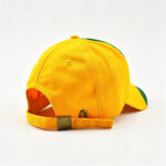 Baseball Caps Yellow & Green Color-Block 3D FLCAP Embroidery Logo Baseball Cap